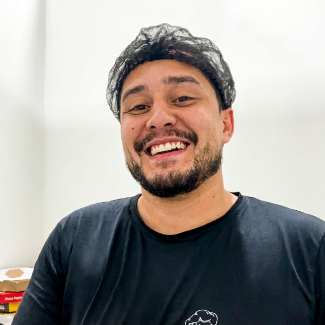 Gabriel Castro, proprietário da Pizzaria Bella Gula